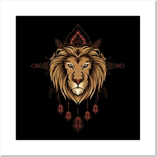 Lion Mandala Posters and Art